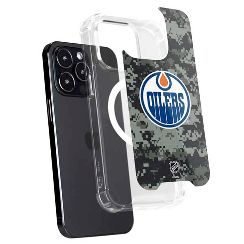 NHL Edmonton Oilers Camo iPhone 16 Pro MagSafe Case